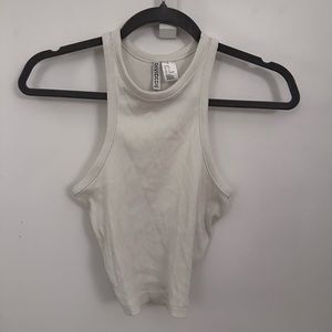 H&M divided white tank, size S, NEVER WORN